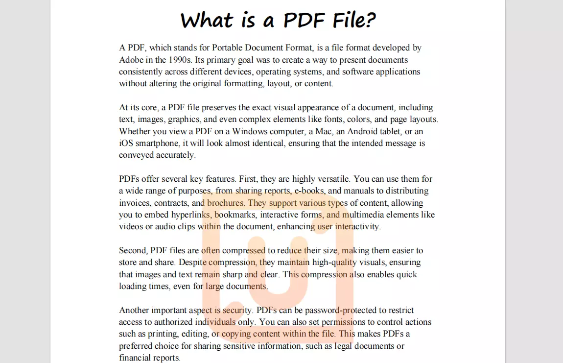 Delete Image Watermark in PDF - Before